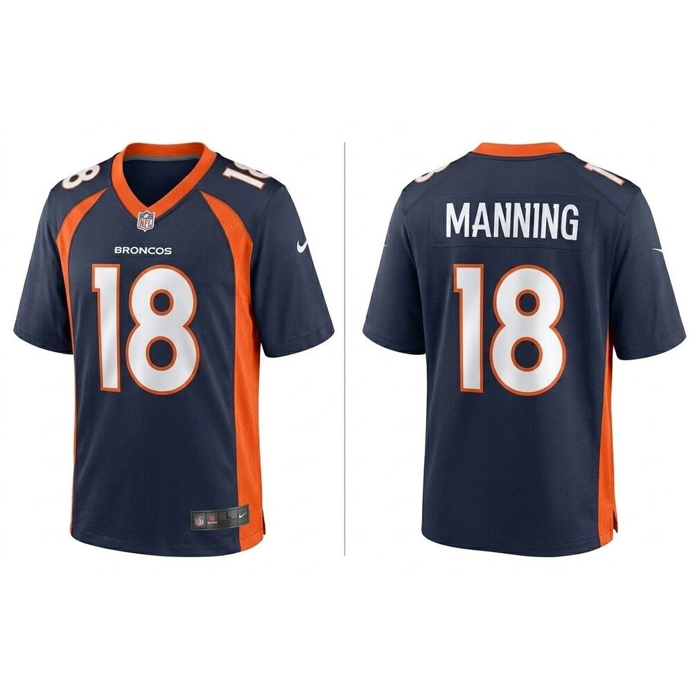 Denver Broncos  Manning #18 Mitchell & Ness Navy 2015 NFL Legacy Jersey